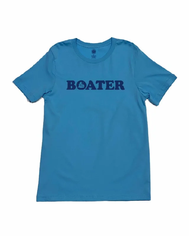 Men's Shirts with Checkered PatternsThe Great Lakes State Lake St. Clair Boater T-Shirt - Lake Blue