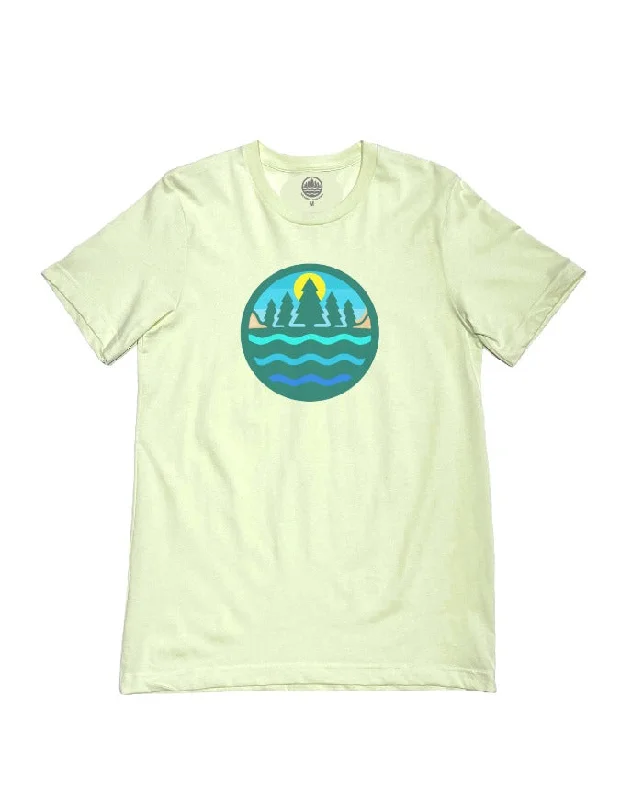 Men's Shirts with Graphic PrintsThe Great Lakes State Logo T-Shirt - Citron