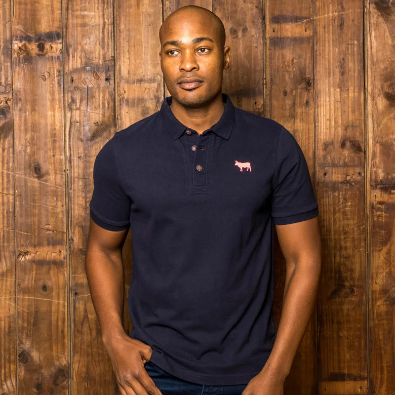 Men's Shirts with Tab CollarsTimeless Nguni Regular Fit SJ Polo Midnight