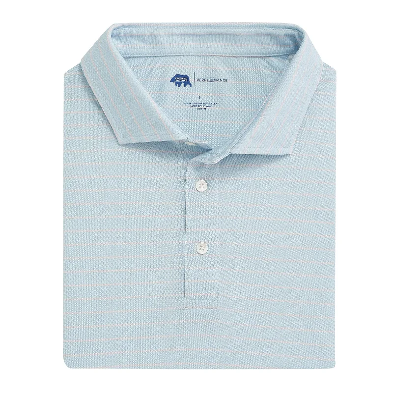 Men's Shirts with Button-Down CollarsTourney Stripe Performance Pique