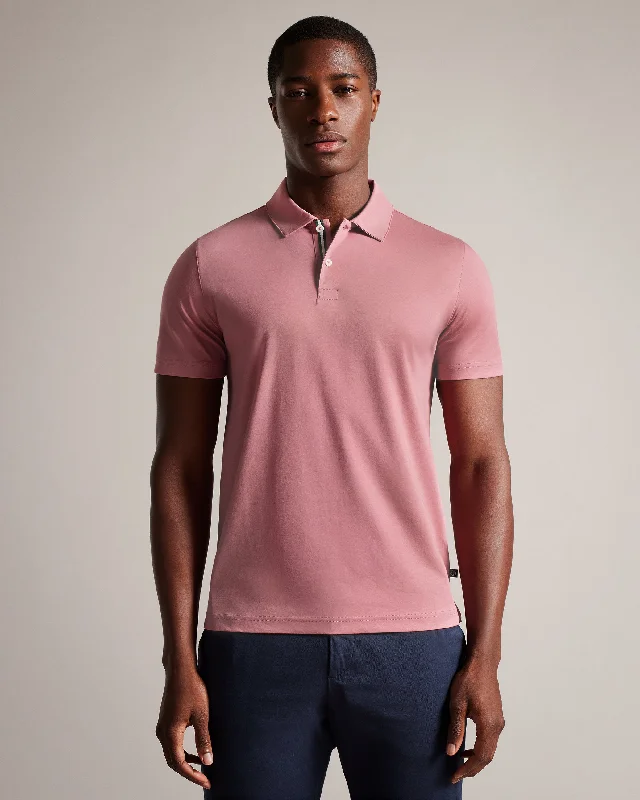 Men's Custom Dress Shirts for a Personalized FitZeiter Short Sleeve Slim Fit Polo Shirt Mid-Pink