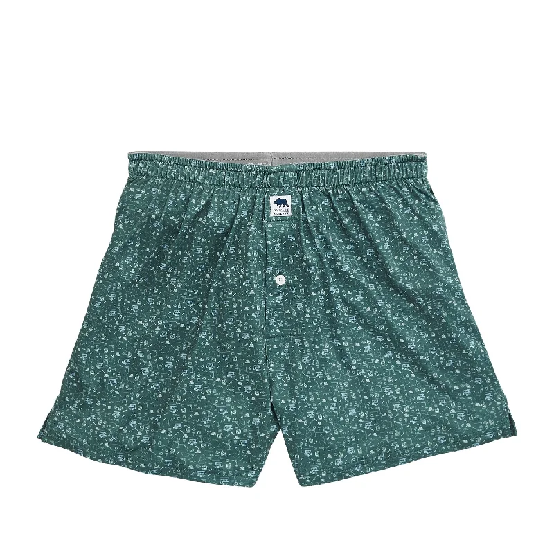 Comfortable Men's Joggers19th Hole Performance Boxers - Smoke Pine