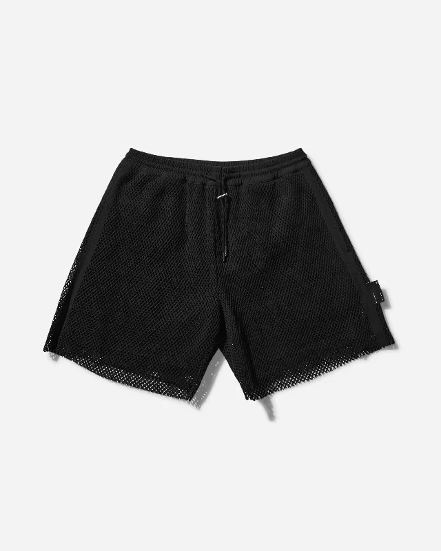 Men's Pants with Cargo PocketsMen's Plexus Mesh Layered Shorts Black