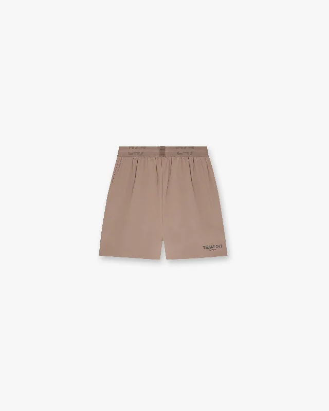 Men's Pants with Flat-Front DesignsTeam 247 Fused Shorts - Umber