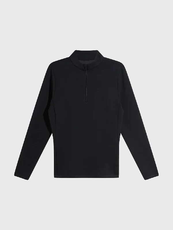 Men's Hoodies for LoungingBARRY'S BLACK HALF ZIP LONG SLEEVE