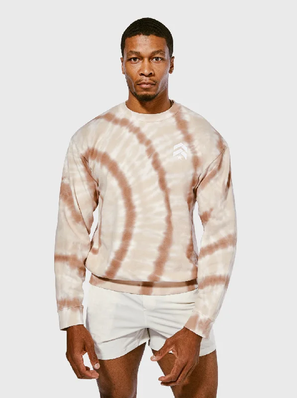 Men's Hoodies with Sublimated GraphicsBARRY'S SWIRL TIE DYE 98 CREW SWEATSHIRT