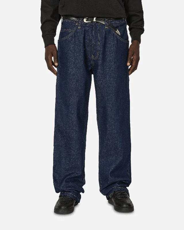 Flexible Men's JeansCarpenter Denim Pants Indigo