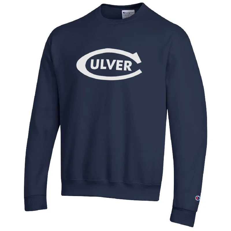 Champion Culver 'C' Eco Powerblend Crew - Navy