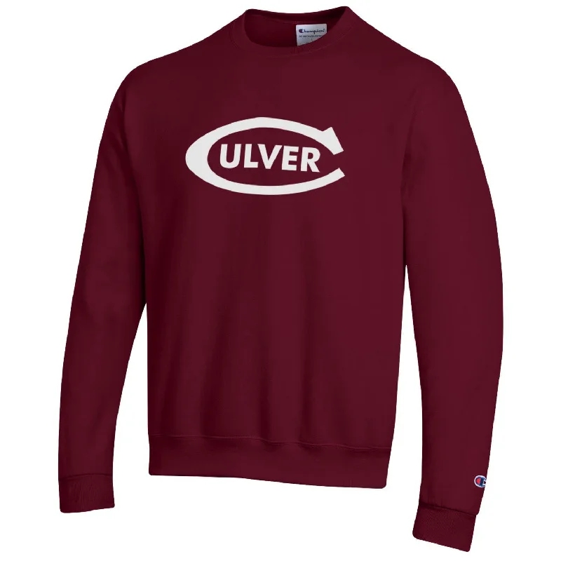 Champion Culver 'C' Eco Powerblend Crew - Maroon