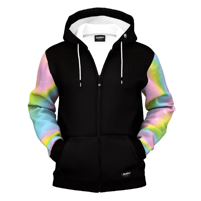 Men's Hoodies with Extra-Long SleevesDigital Stranger Zip Up Hoodie