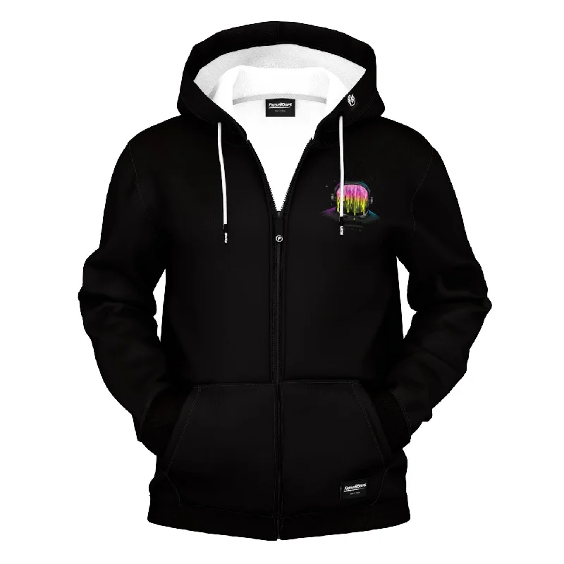 Men's Hoodies with Lined HoodsDrippin Out Zip Up Hoodie