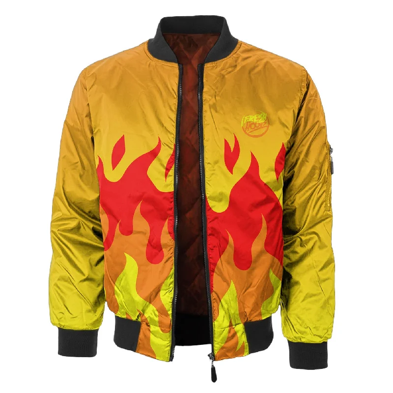 High-Quality Men's Duffle CoatsFlames Bomber Jacket