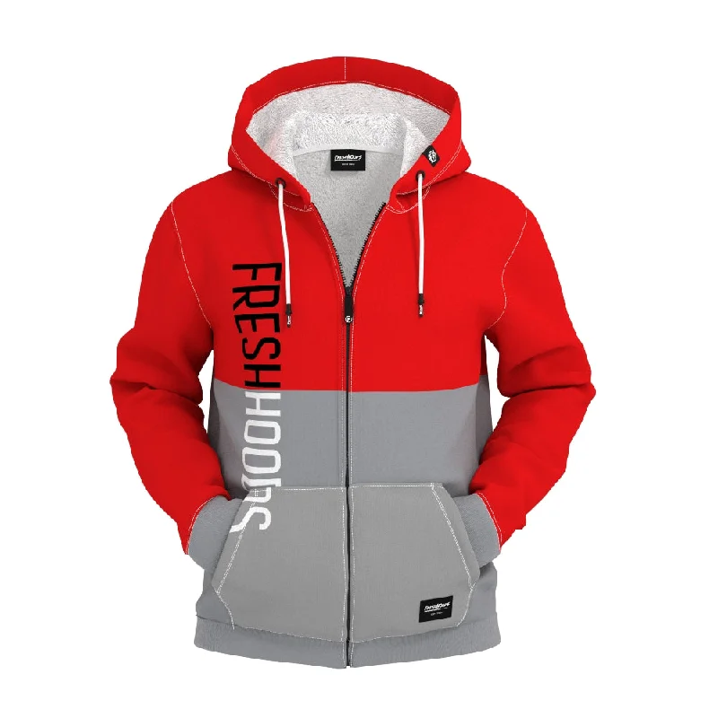 Men's Hoodies with Adjustable SleevesFresh X Zip Up Hoodie