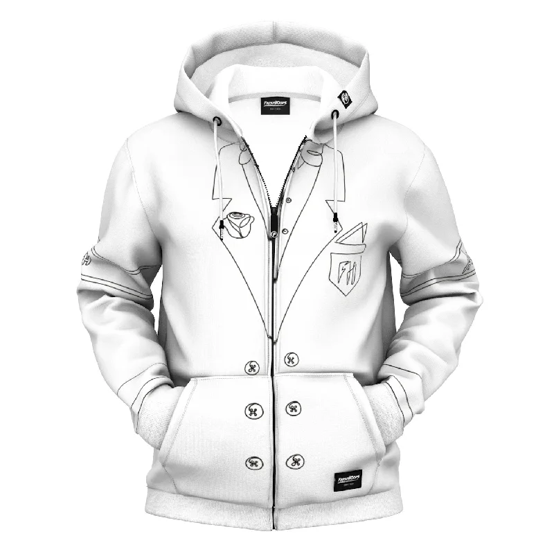 Versatile Men's All-Season HoodiesGentleman Zip Up Hoodie