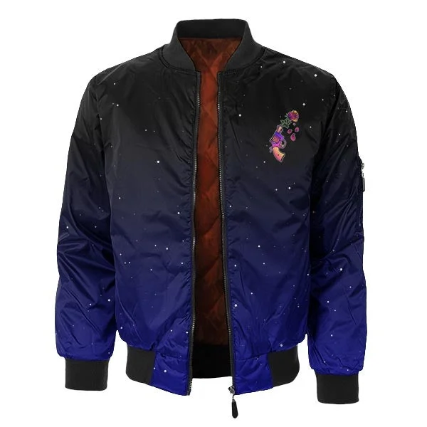 Men's Coats Made in ItalyGun n' Rose Bomber Jacket