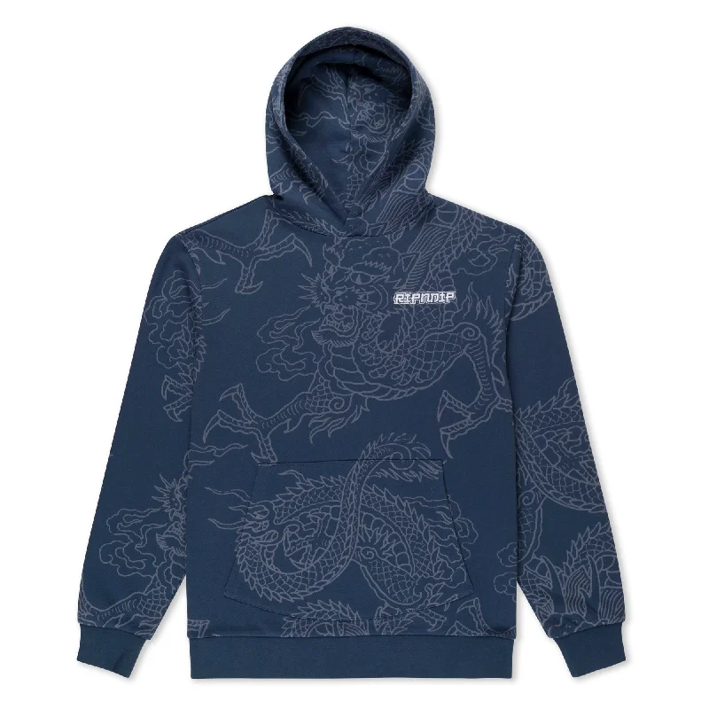 Classic Men's Cotton HoodiesHaku Hoodie (Navy)