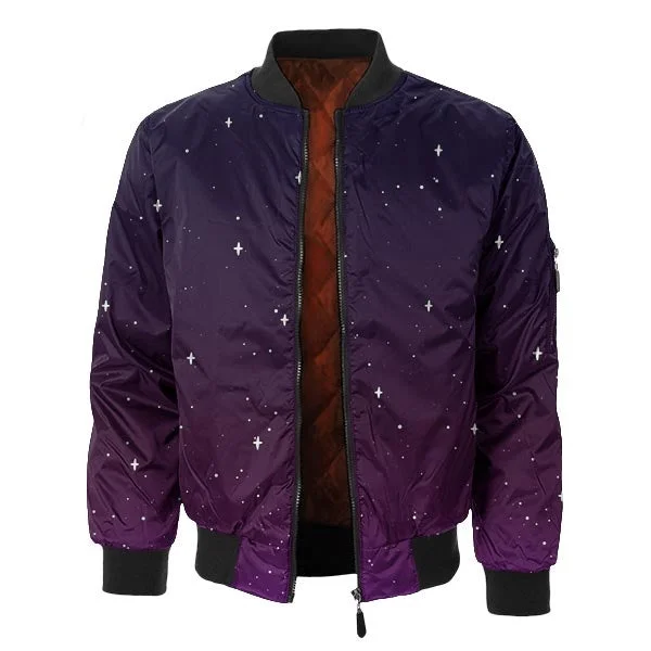 Men's Coats with Embroidered DetailsLolly Poppin' Bomber Jacket