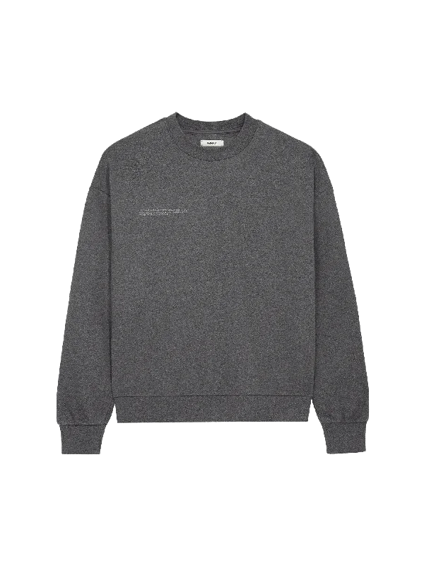 Men's Coats for TravelMens Reclaimed Cotton Sweatshirt—reclaim charcoal