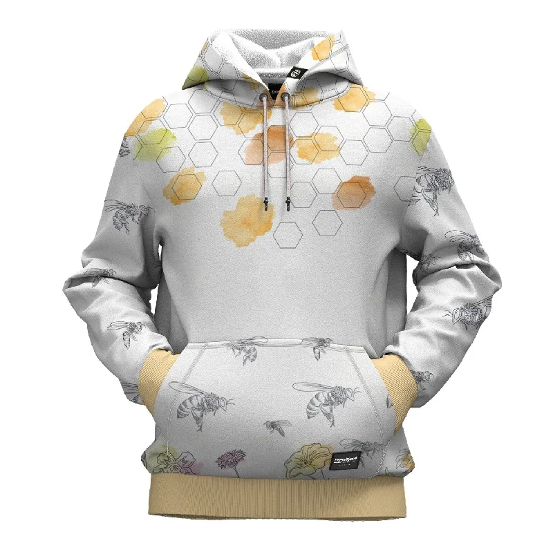 Men's Hoodies with Embroidered PatchesMinimal Bee Hoodie