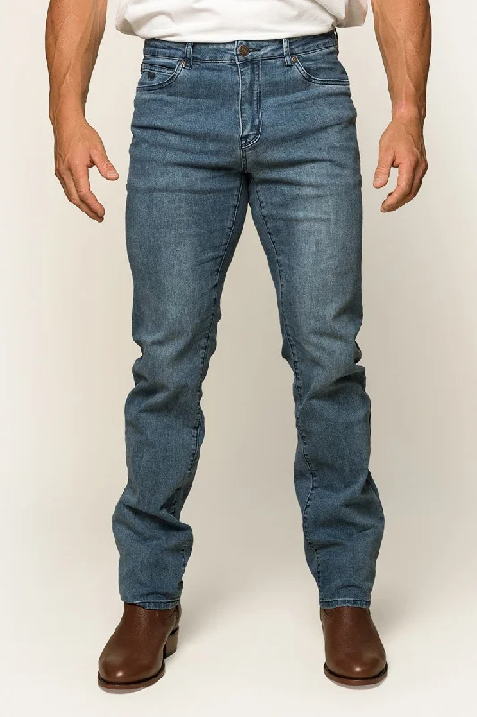 Men's Ripped JeansMitchell Mens Straight Leg Jean - Light Blue