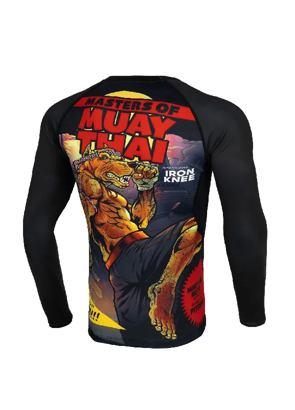 Men's Shirts with Floral PrintsLongsleeve Rashguard Masters Of Muay Thai Hilltop