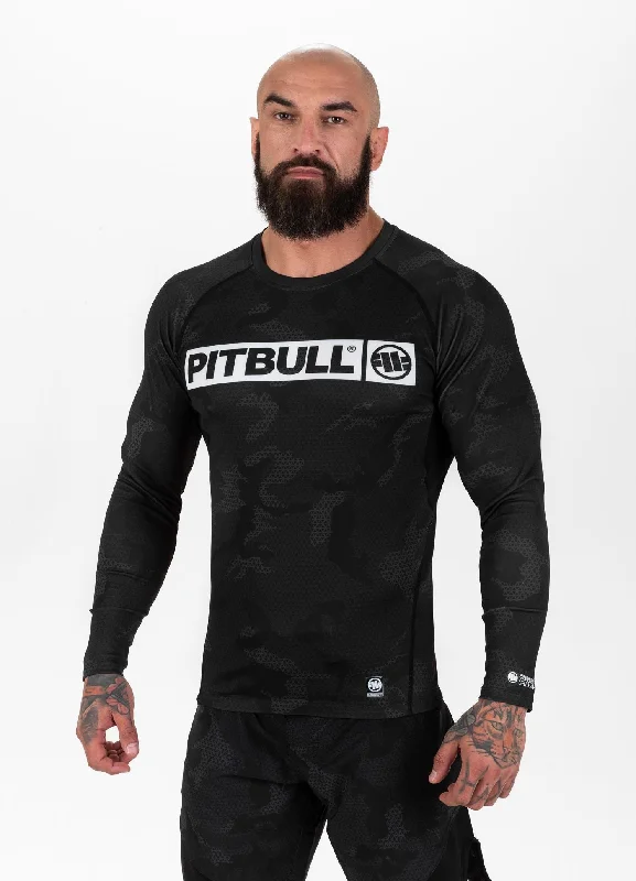 Men's Shirts with Single-Breasted DesignsLongsleeve Rashguard Net Camo Hilltop II