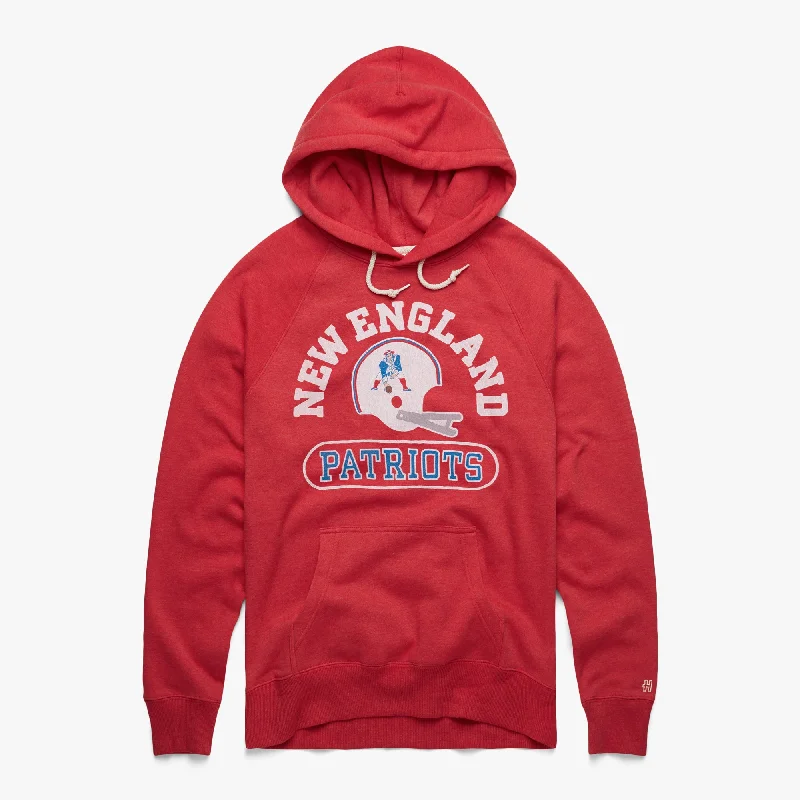 Unique Men's Custom HoodiesNew England Patriots Throwback Helmet Hoodie