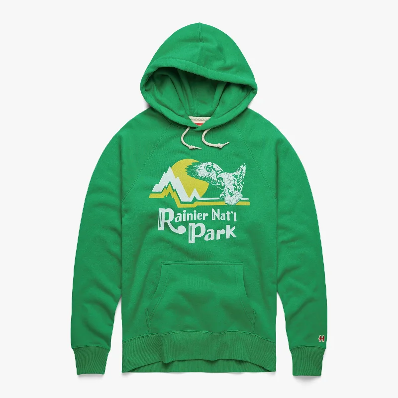 Men's Hoodies with Contrast Fabric PanelsRainier National Park Hoodie