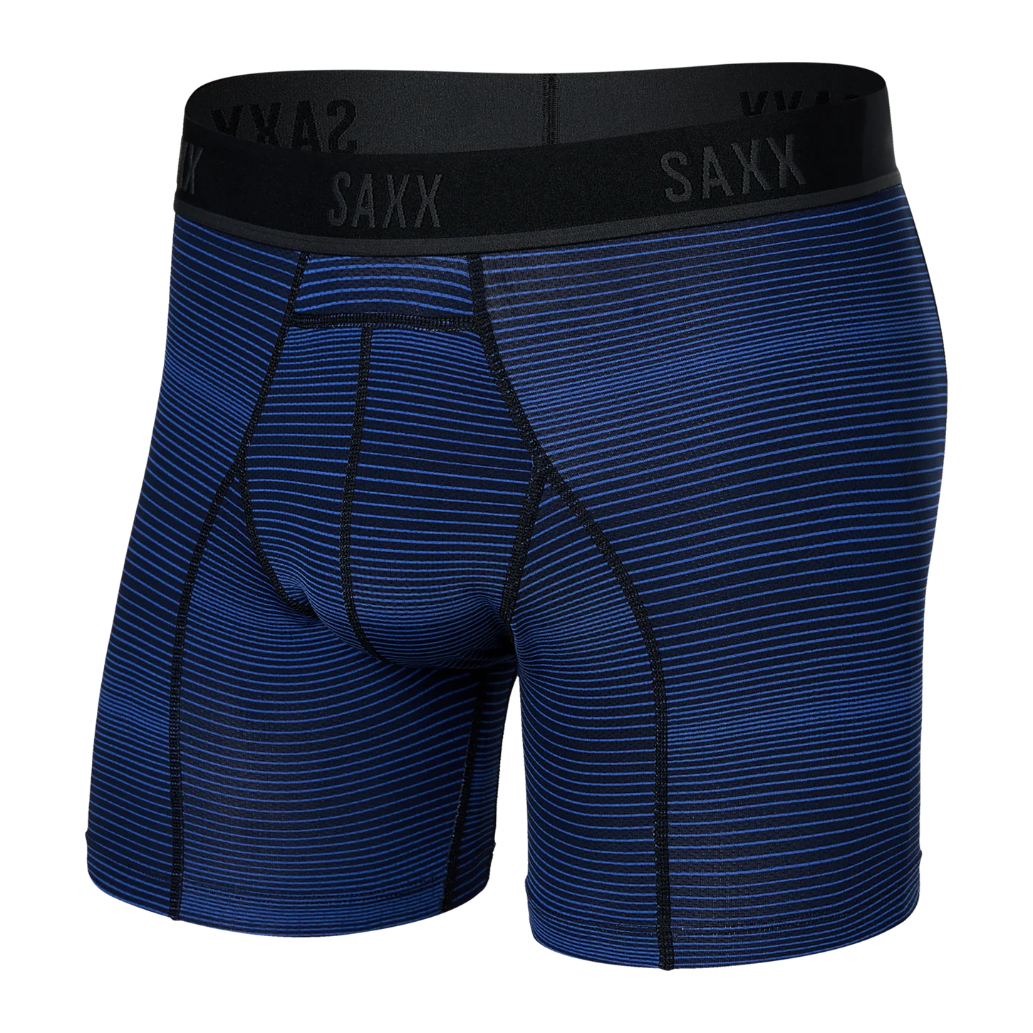 SAXX Kinetic Light-Compression Mesh Boxer Brief - Variegated Stripe Blue - SXBB32 VSB