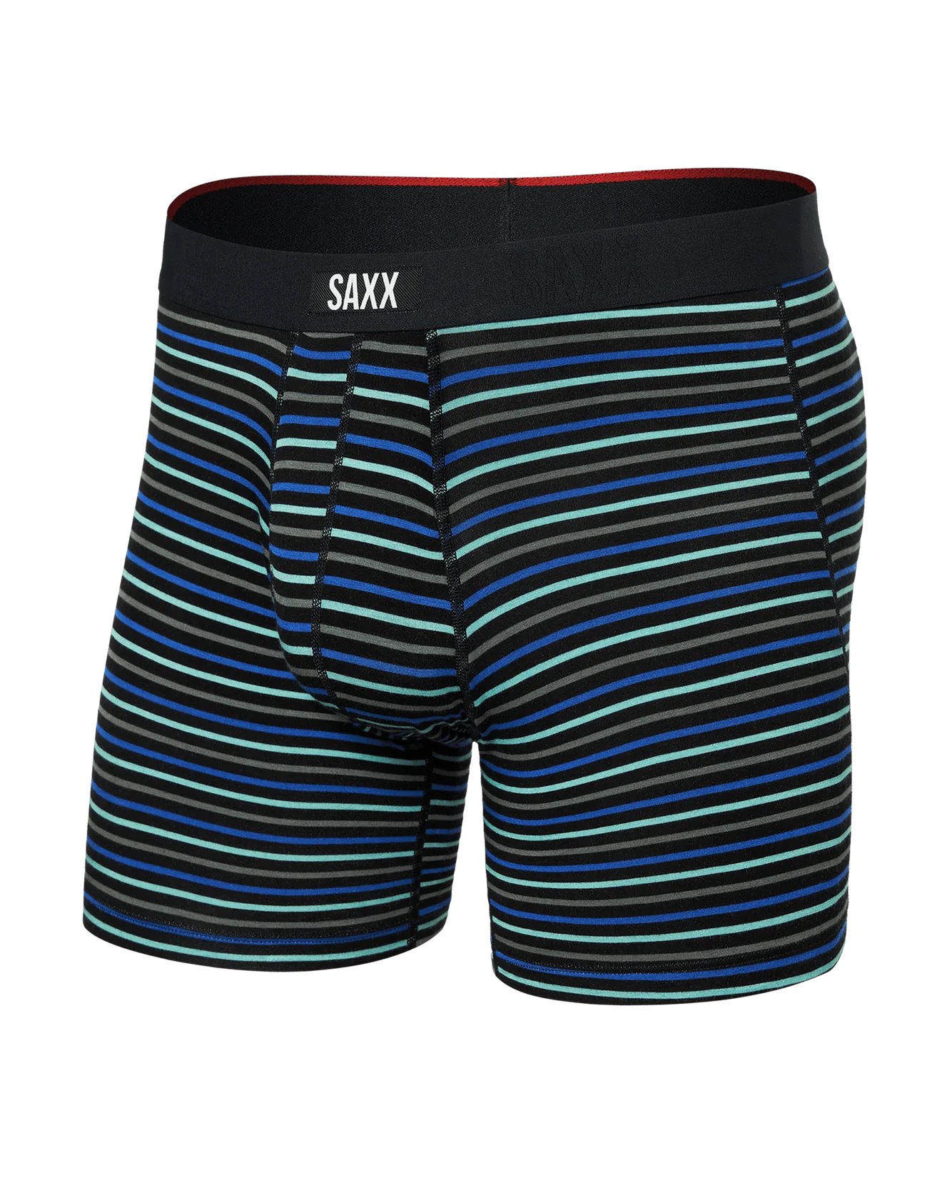 SAXX Vibe Xtra Boxer Brief Fly - Gent's Stripe - Sport Blue - SXVX24F - GSB