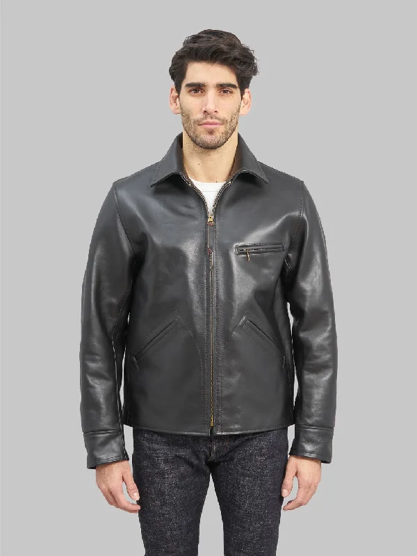 Stylish Men's Biker JacketsTrophy Clothing Humming Bird Horsehide Jacket Black