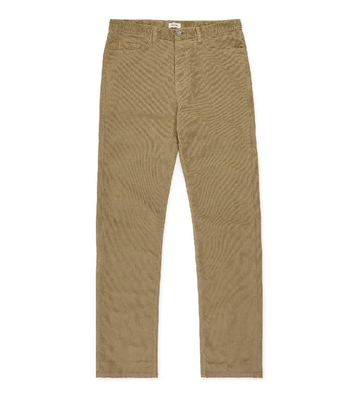 Baggy Cargo Men's JeansTrunk Duke Corduroy 5 Pocket Trousers: Fawn