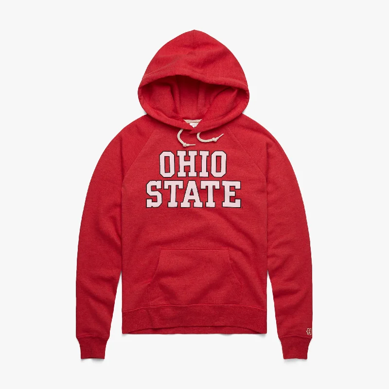 Men's Hoodies with Water-Repellent FabricWomen's Block Ohio State Hoodie