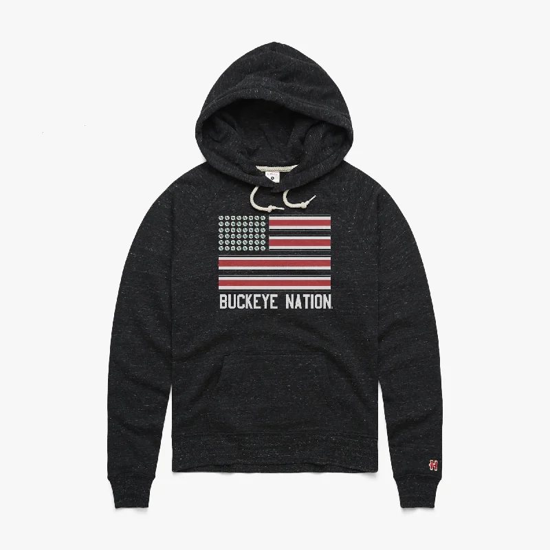 Men's Hoodies for Casual WearWomen's Buckeye Nation Flag Hoodie