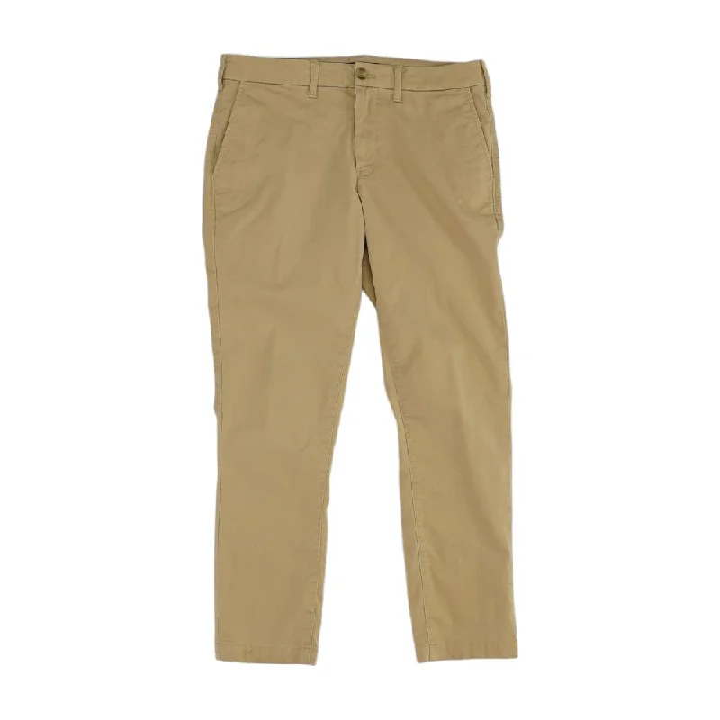 Men's Bike Shorts for CyclingBeige Solid Chino Pants