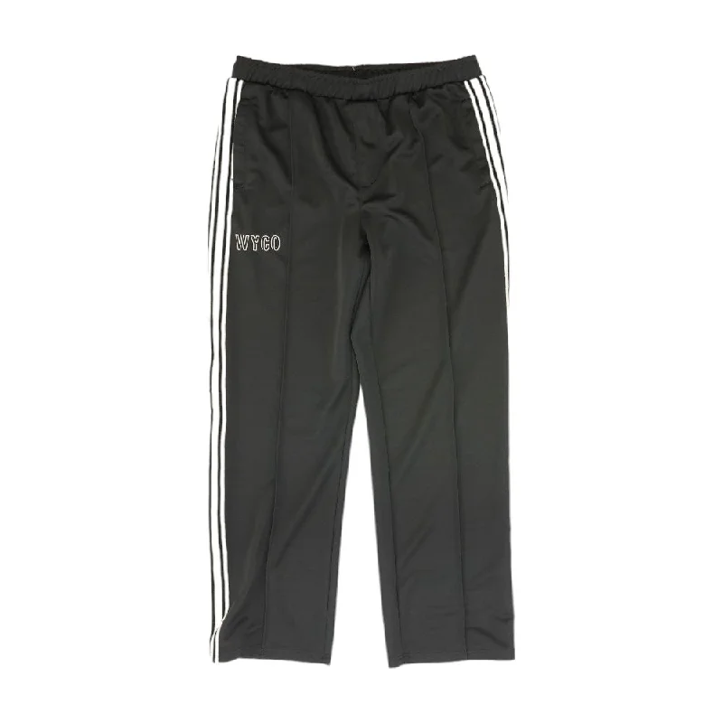 Men's Pants with Contrast StitchingBlack Solid Active Pants