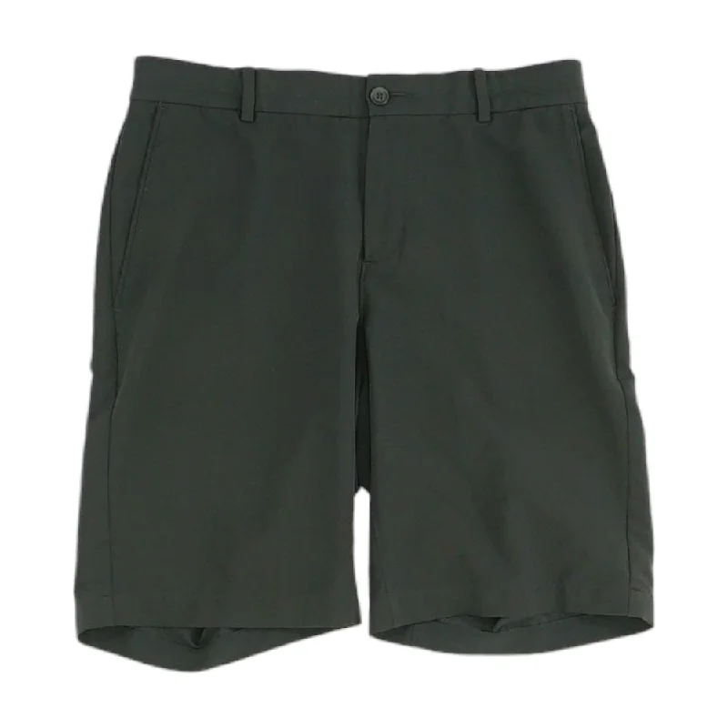 Men's Pants with Pleated FrontsBlack Solid Chino Shorts