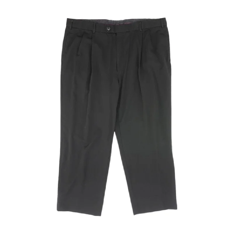 Men's Pants with Slant PocketsBlack Solid Dress Pants