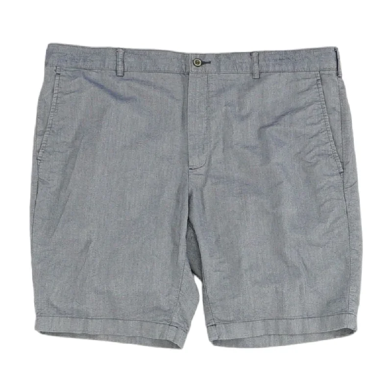 Men's Pants with Slant PocketsBlue Solid Chino Shorts