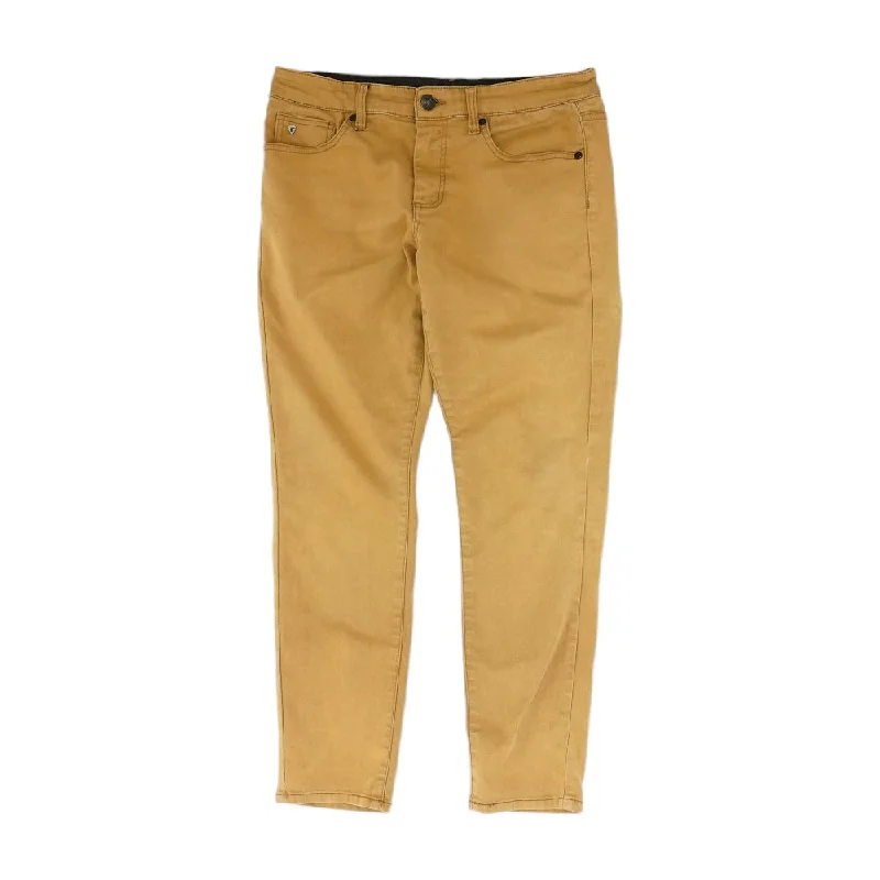 Men's Pants with SuspendersBrown Solid Five Pocket Pants