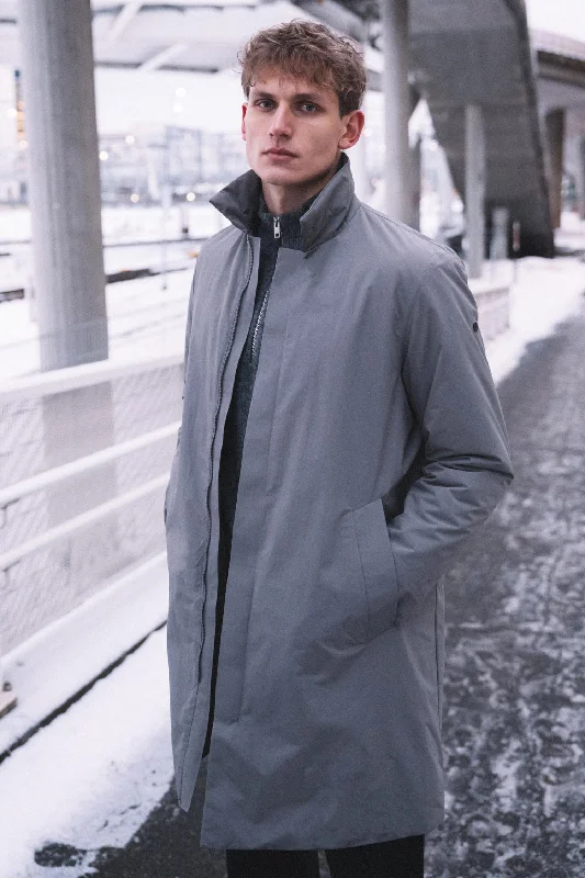 Men's Coats with HoodsCentral — Cool Grey