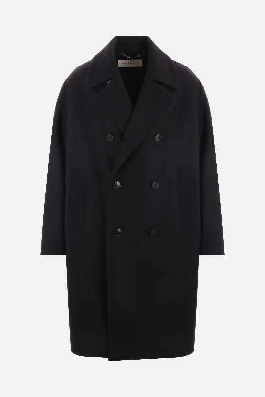 Razel double-breasted wool blend coat