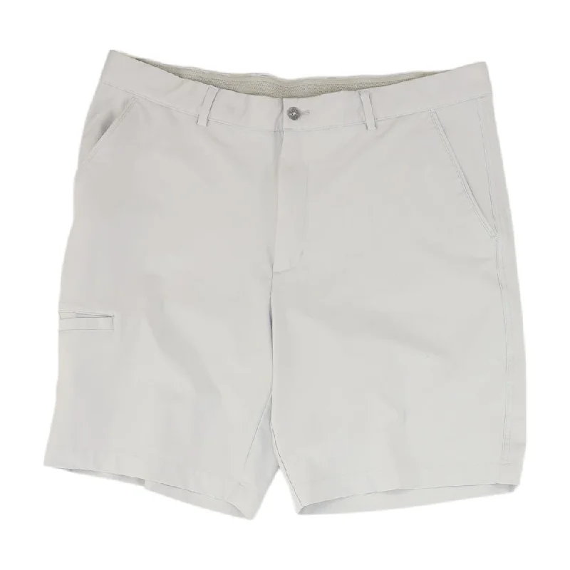 Men's Pants with Slant PocketsGray Solid Chino Shorts