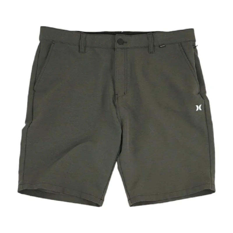 Men's Patterned Pants with ChecksGray Solid Chino Shorts