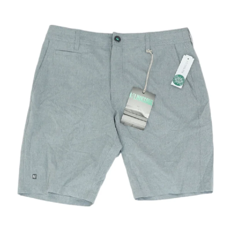 Men's Pants with Antimicrobial TreatmentGray Solid Shorts