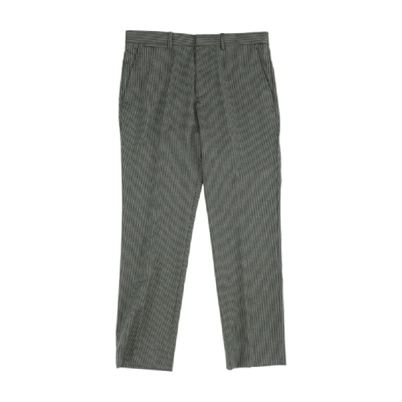 Men's Tailored Pants for a Sharp AppearanceGray Striped Dress Pants