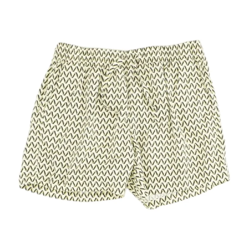 Men's Pants with Ripped and Distressed DetailsGreen Geometric Chino Shorts