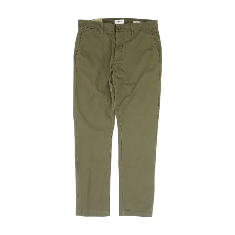 Men's Corduroy Pants for FallGreen Solid Chino Pants