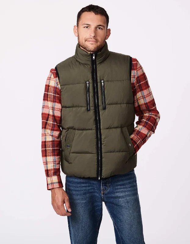 Men's Coats with Multi-Pocket DesignMen's Cool Warm Puffer Vest