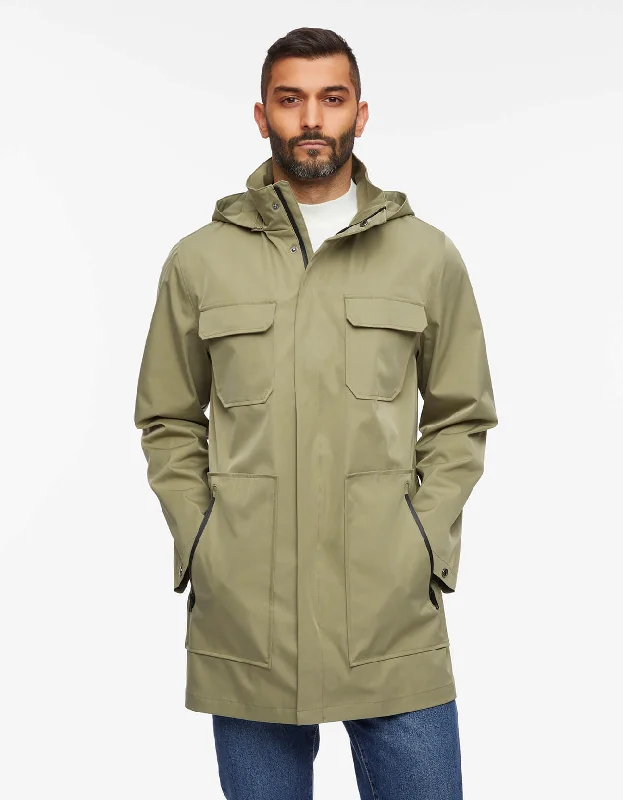 Men's Coats with Adjustable HemsMen's Getaway Removable Hood Rain Jacket